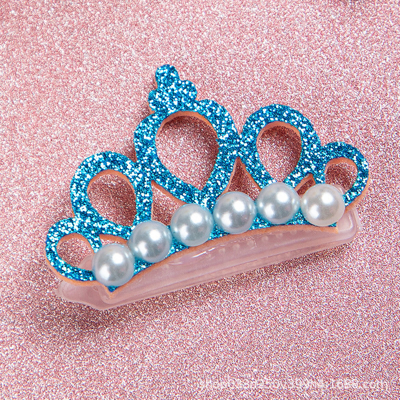 Crown Pearl Hair Clips for Pets by eprolo