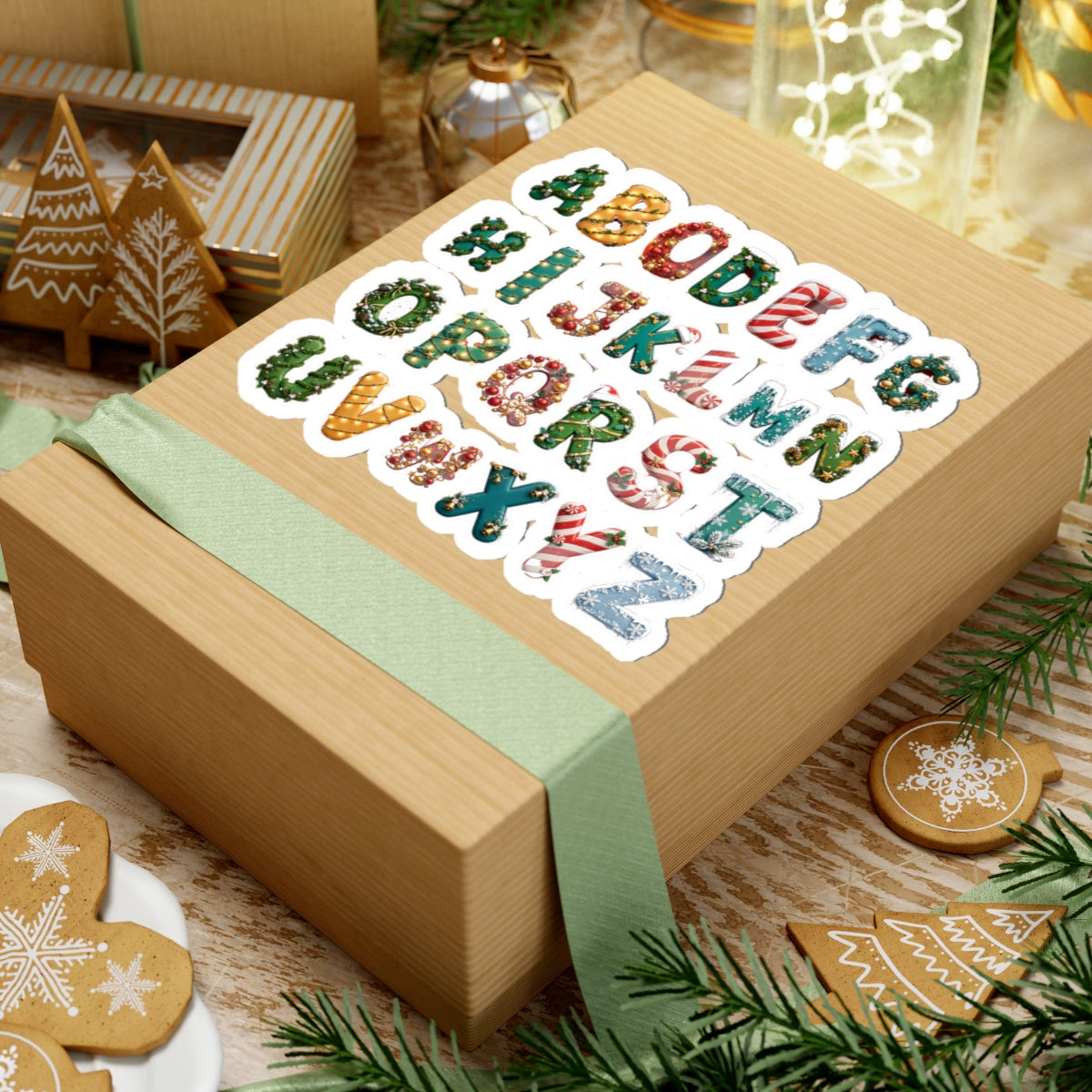 Christmas Alphabet Sticker Sheet