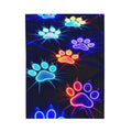 Paw Print Plush Blanket
