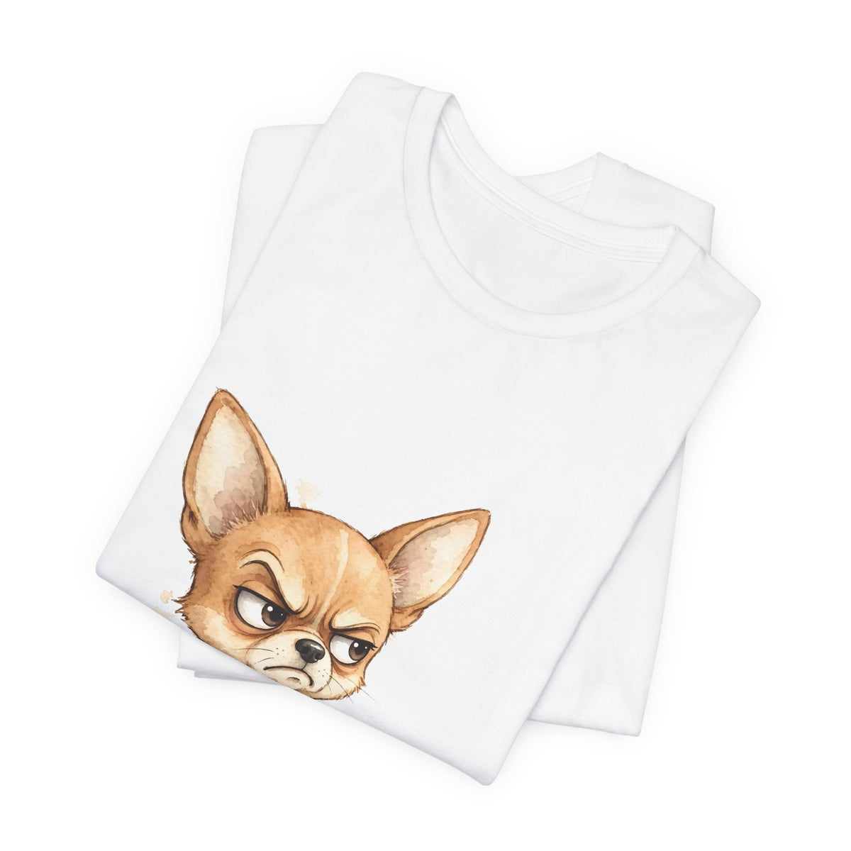 "Not a Dog, I'm a Baby" Funny Chihuahua T-Shirt — Grumpy Chihuahua Mom Gift — Spoiled Pet Luxe