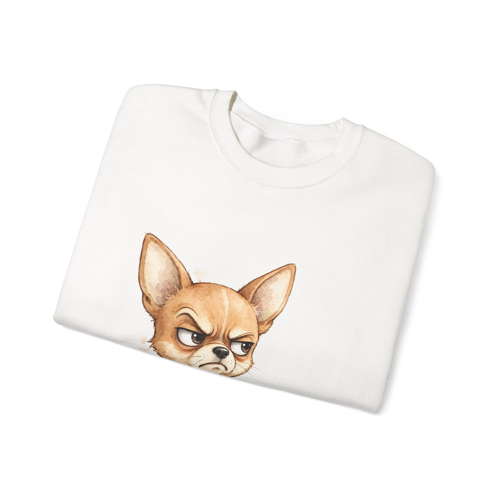 "Not a Dog, I'm a Baby" Funny Chihuahua Sweatshirt — Grumpy Chihuahua Mom Gift — Spoiled Pet Luxe