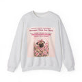 Pink Survivor Pug Sweatshirt — Breast Cancer Awareness