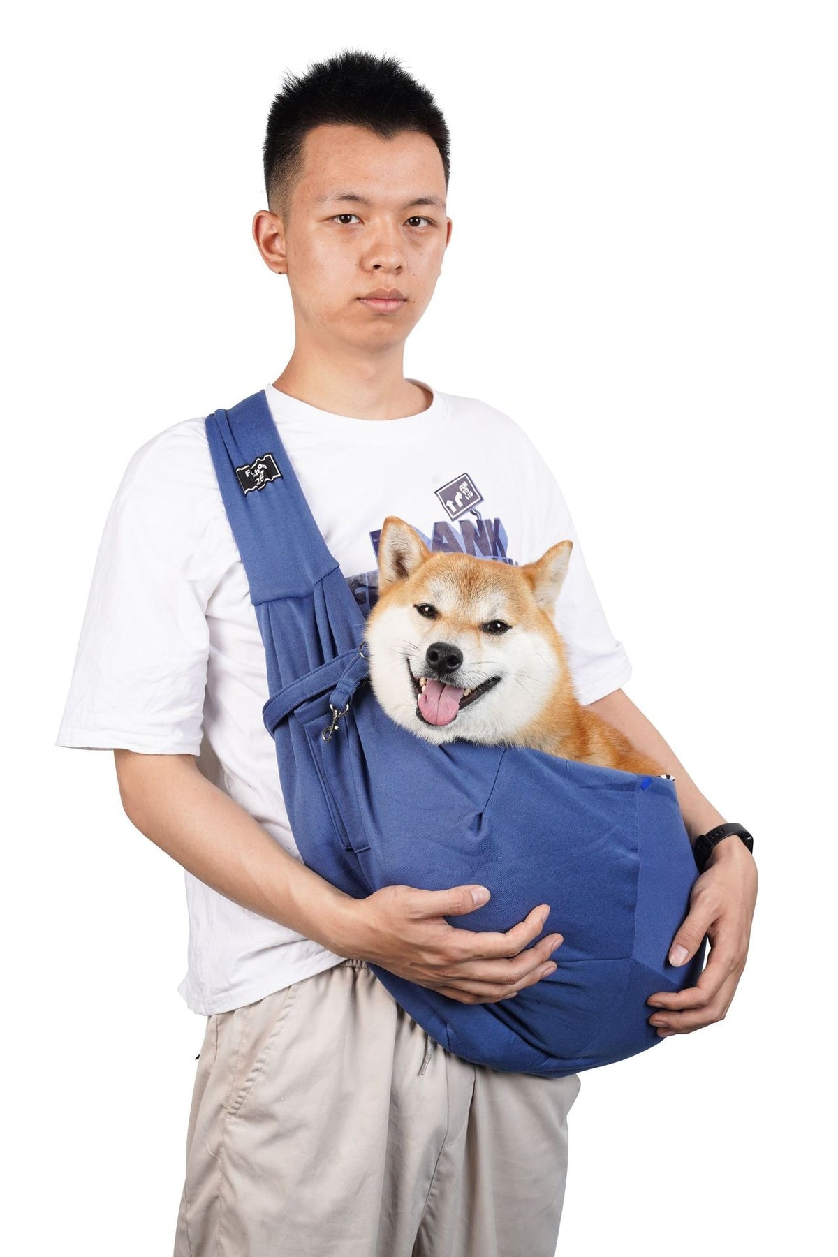 Breathable foldable carrier bag for small dogs and cats