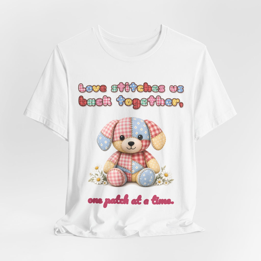 Love Stitches Us Back Together Tee | Spoiled Pet Luxe