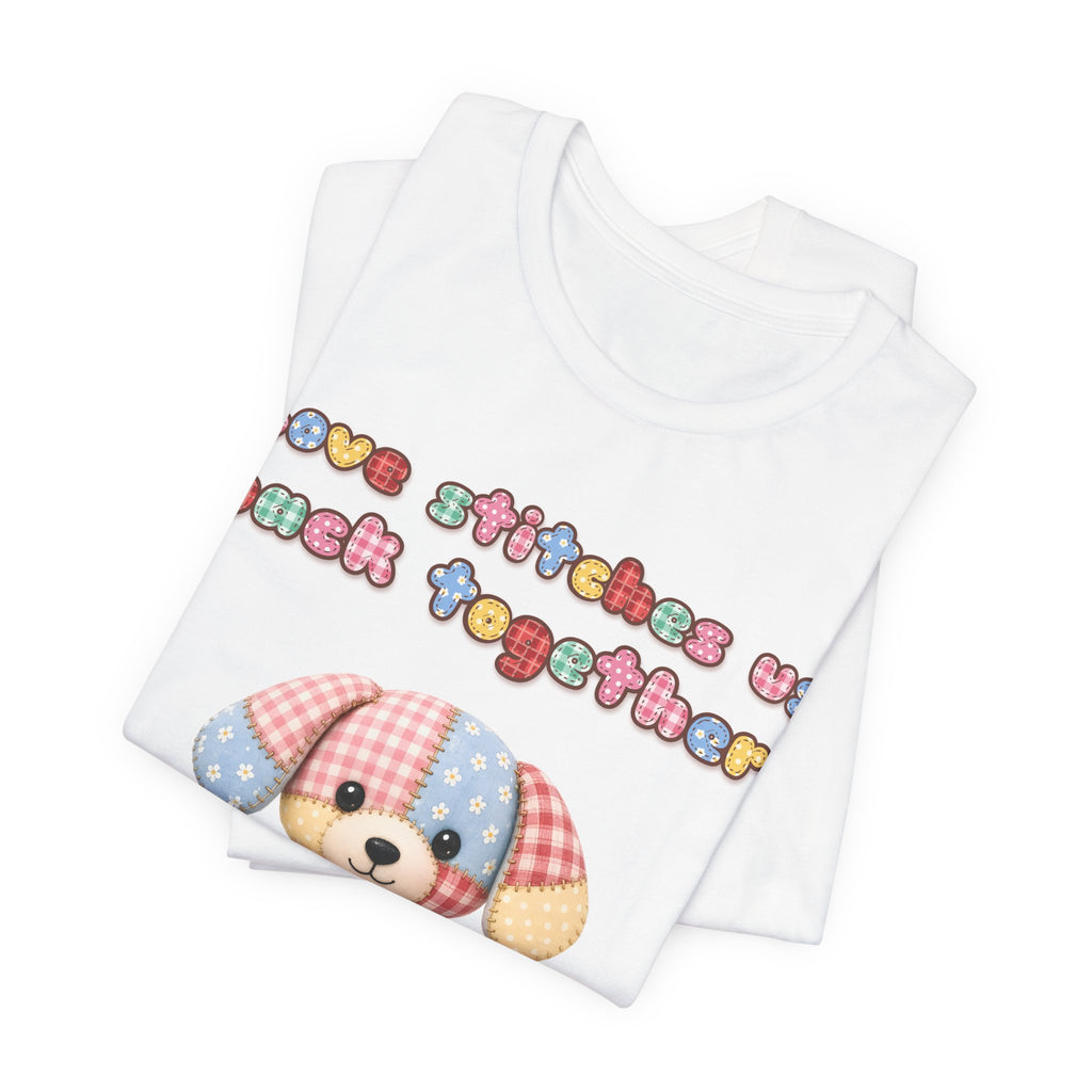 Love Stitches Us Back Together Tee | Spoiled Pet Luxe