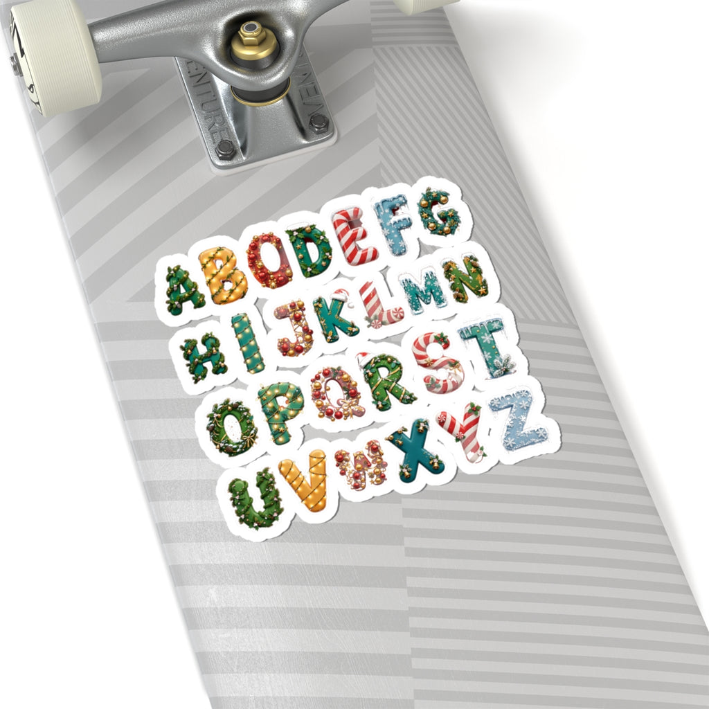 Christmas Alphabet Sticker Sheet