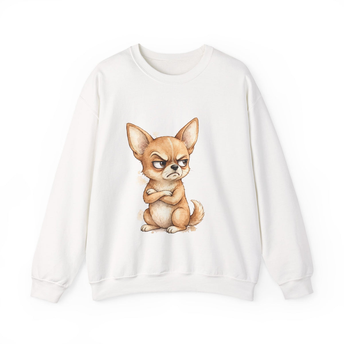 "Not a Dog, I'm a Baby" Funny Chihuahua Sweatshirt — Grumpy Chihuahua Mom Gift — Spoiled Pet Luxe