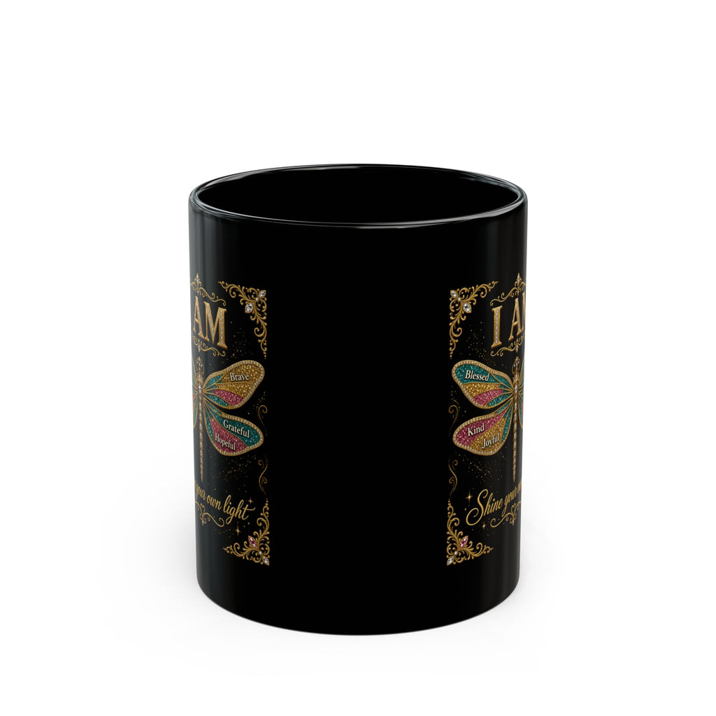 I AM Rhinestone Dragonfly Mug | Spoiled Pet Luxe