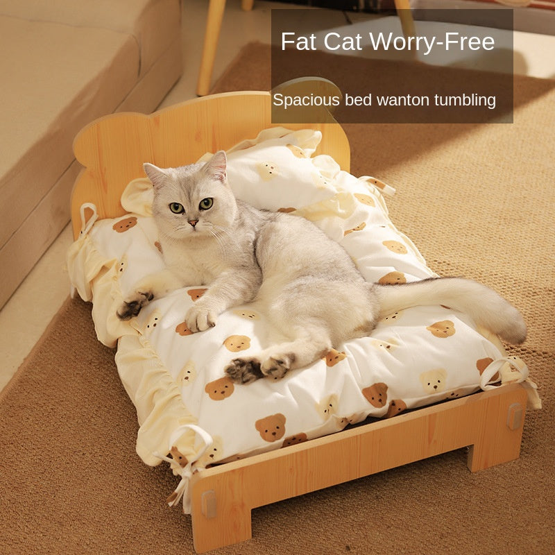 Universal Solid Wood Pet Bed by eprolo