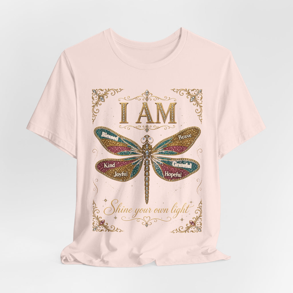 I AM Rhinestone Dragonfly Tee | Spoiled Pet Luxe