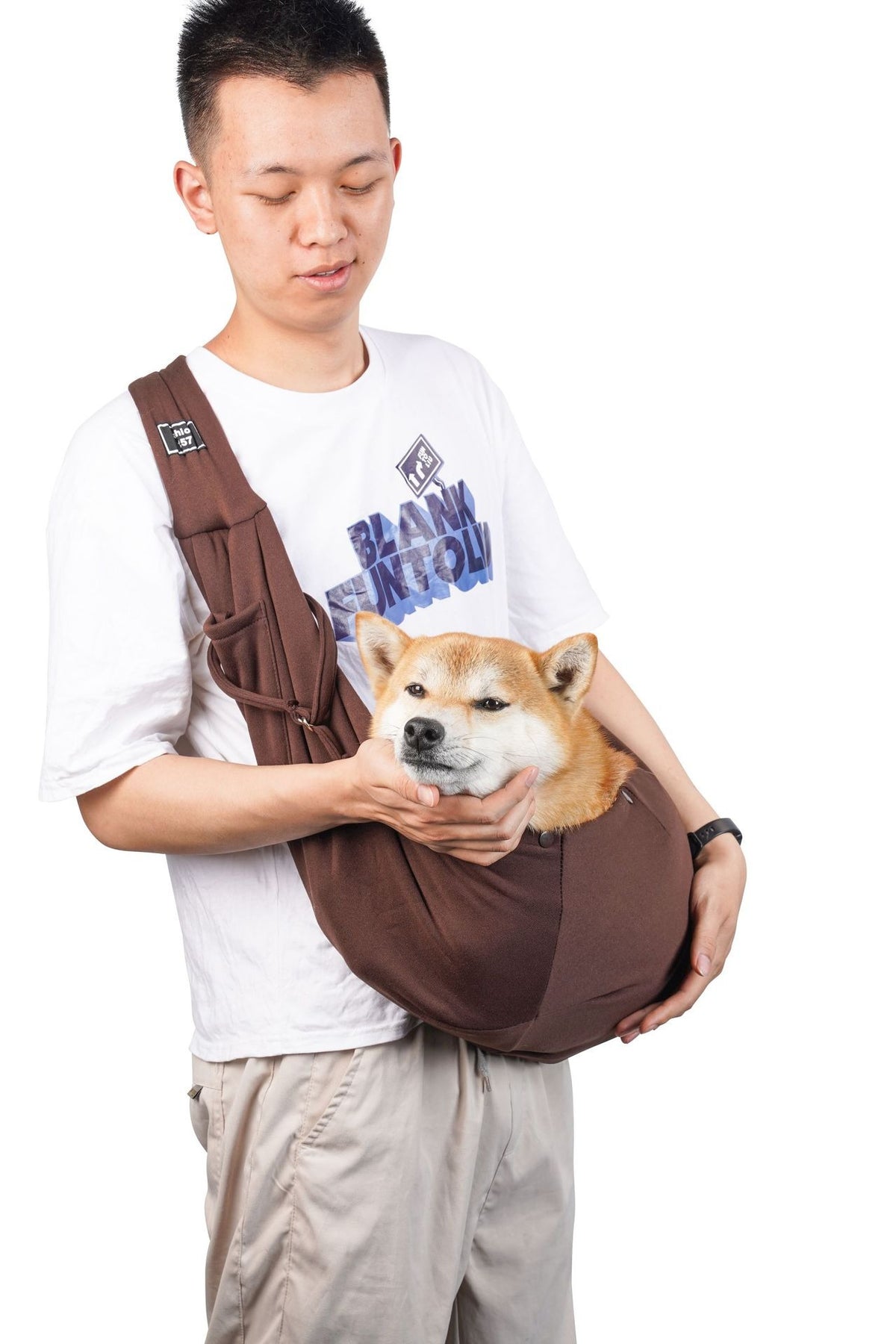 Breathable foldable carrier bag for small dogs and cats