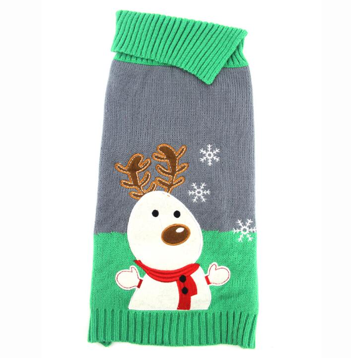 Striped Christmas Dog Sweater
