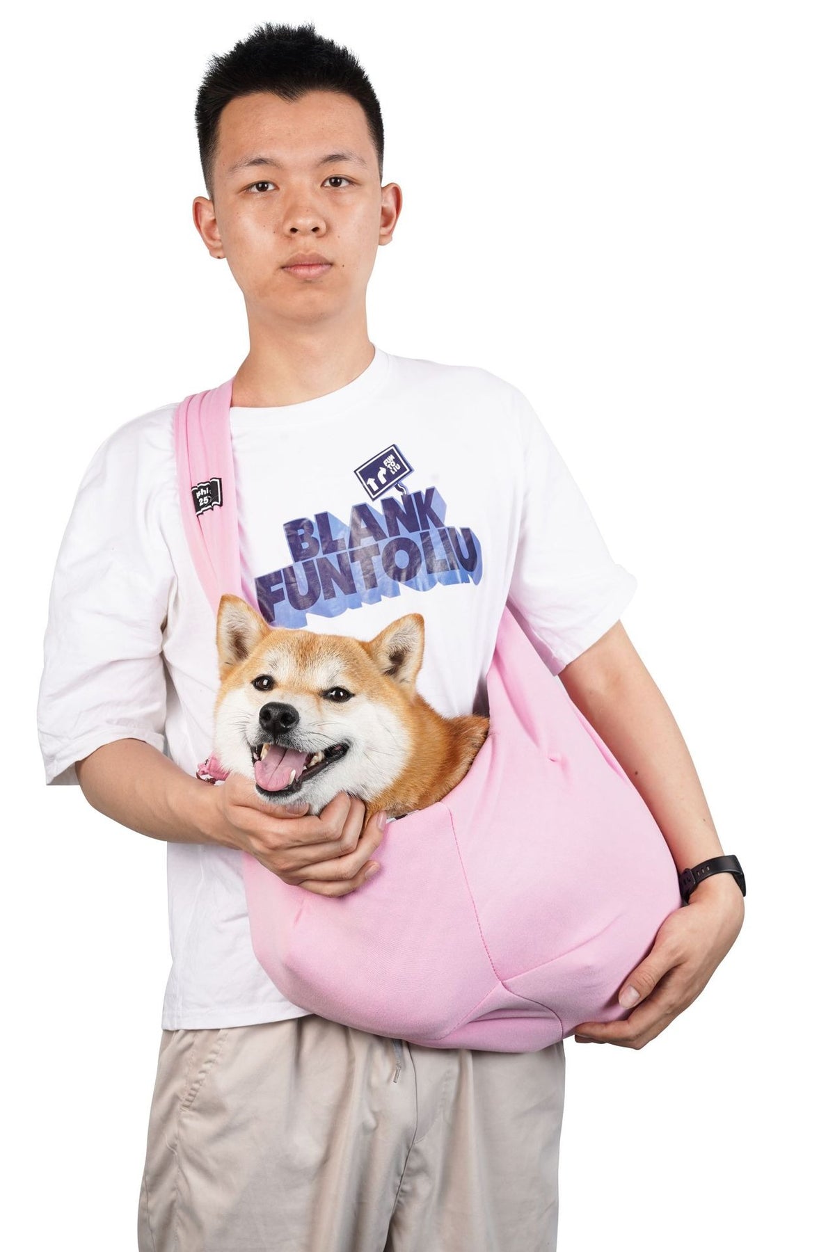 Breathable foldable carrier bag for small dogs and cats