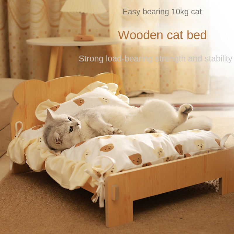 Universal Solid Wood Pet Bed by eprolo