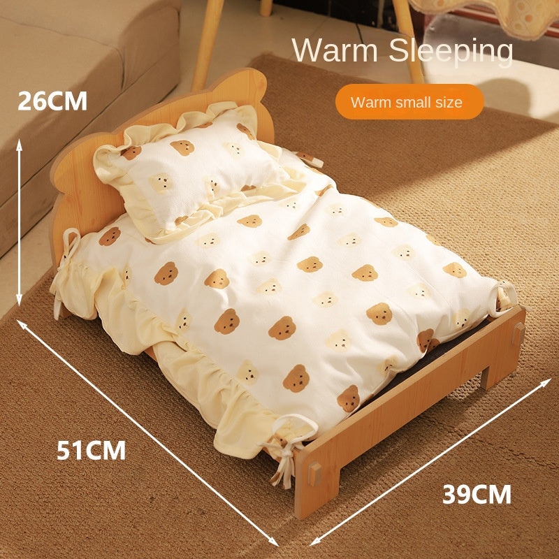 Universal Solid Wood Pet Bed by eprolo