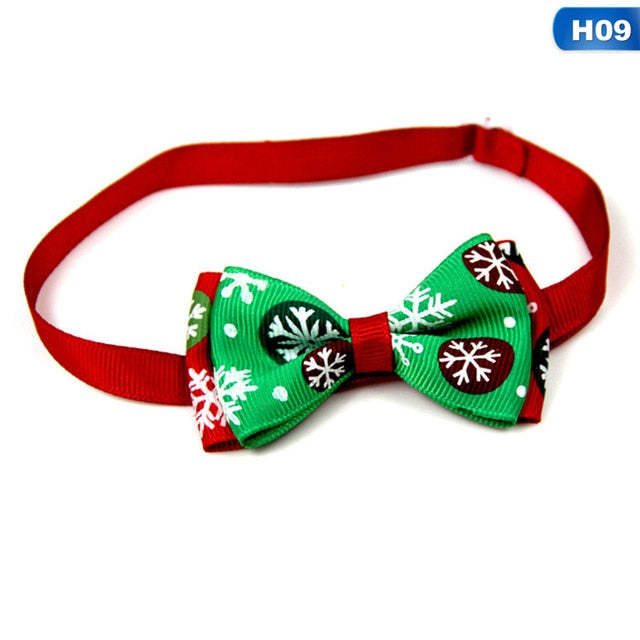 Christmas Bow Tie Collar for Cats & Dogs