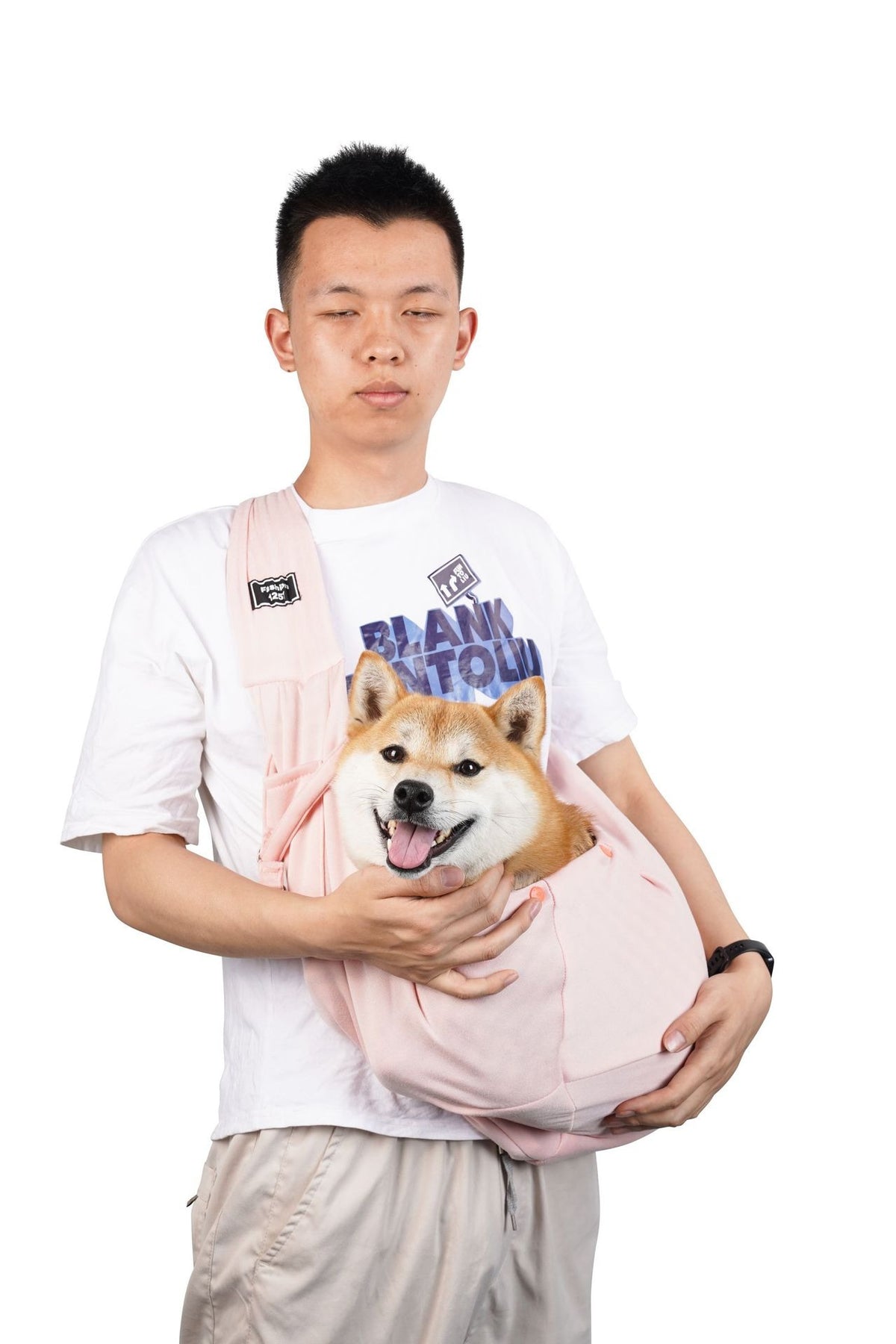Breathable foldable carrier bag for small dogs and cats