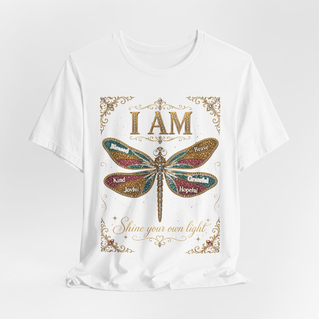 I AM Rhinestone Dragonfly Tee | Spoiled Pet Luxe