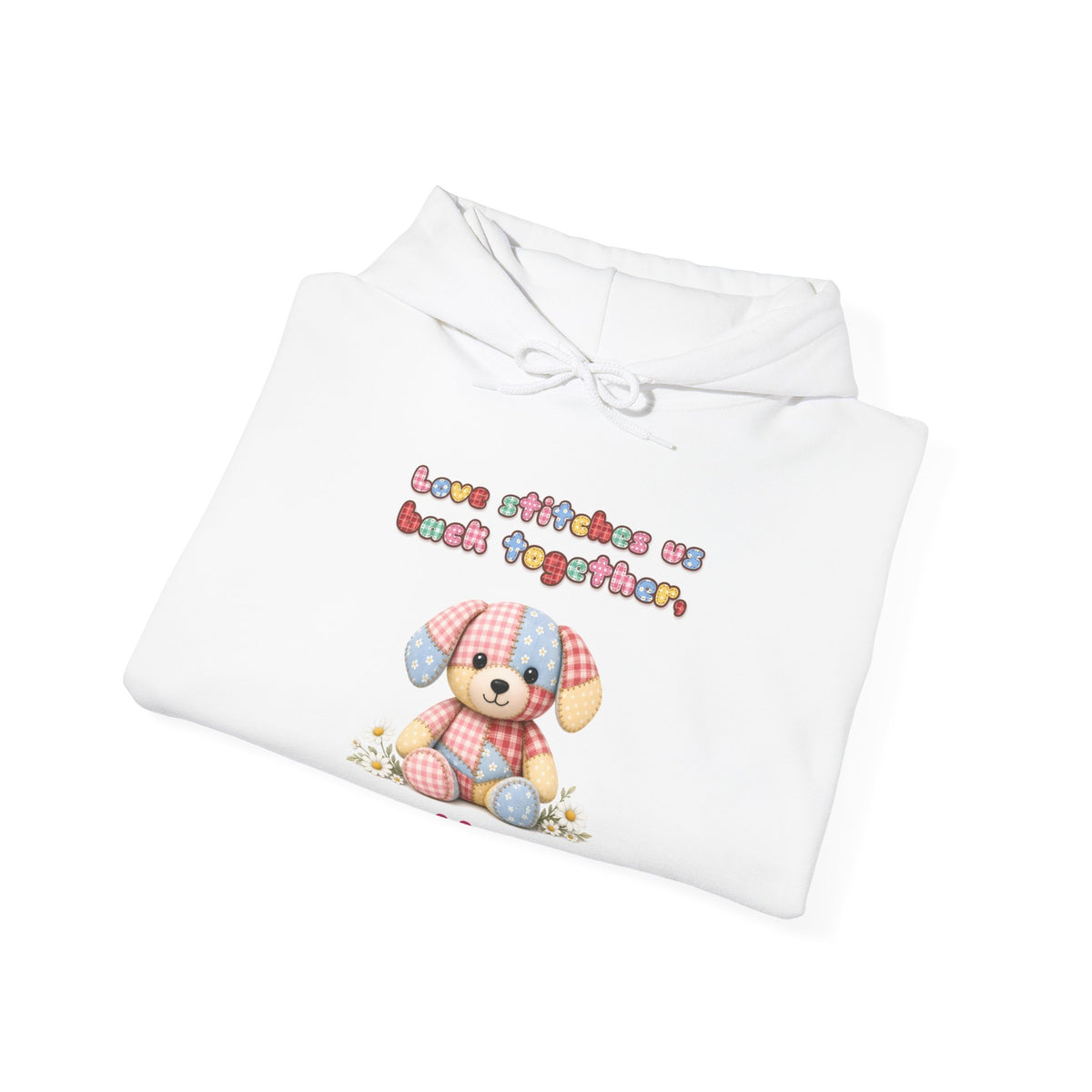 Love Stitches Us Back Together Pullover Hoodie | Spoiled Pet Luxe