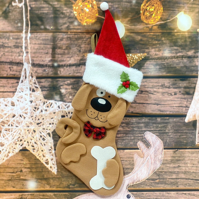 Cartoon Cat Paw Christmas Stocking