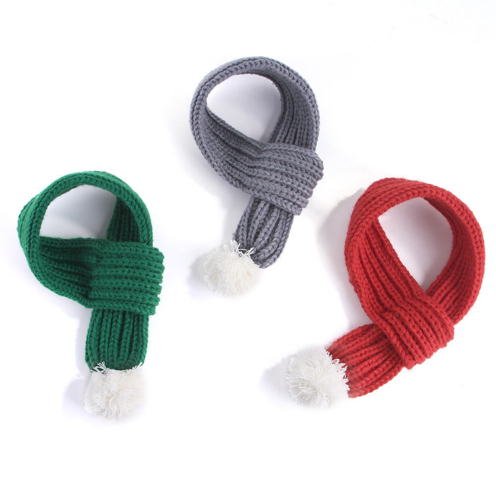 Knitted Christmas Scarf for Small Dogs & Cats