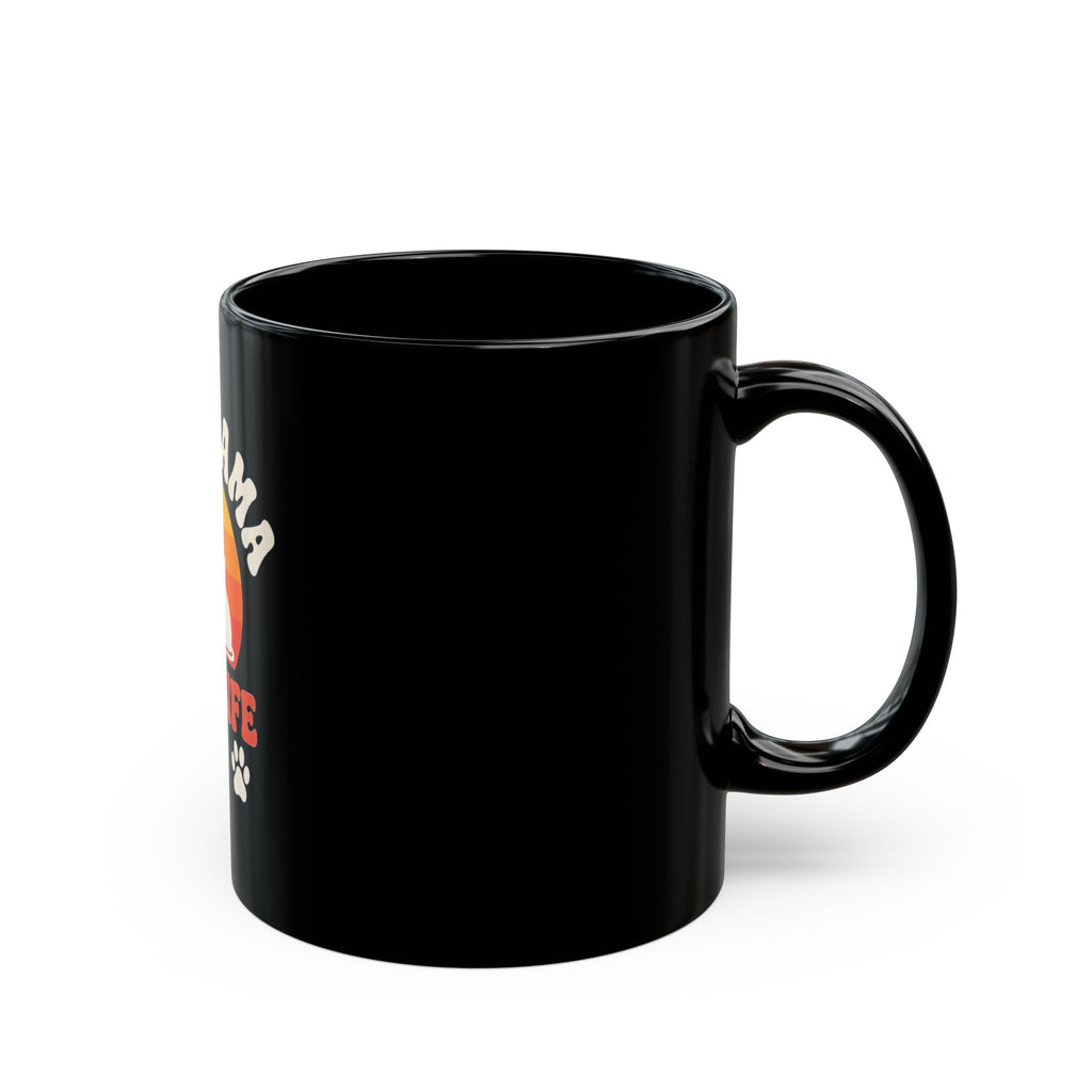 Fur Mama for Life Retro Sunset Mug | Spoiled Pet Luxe