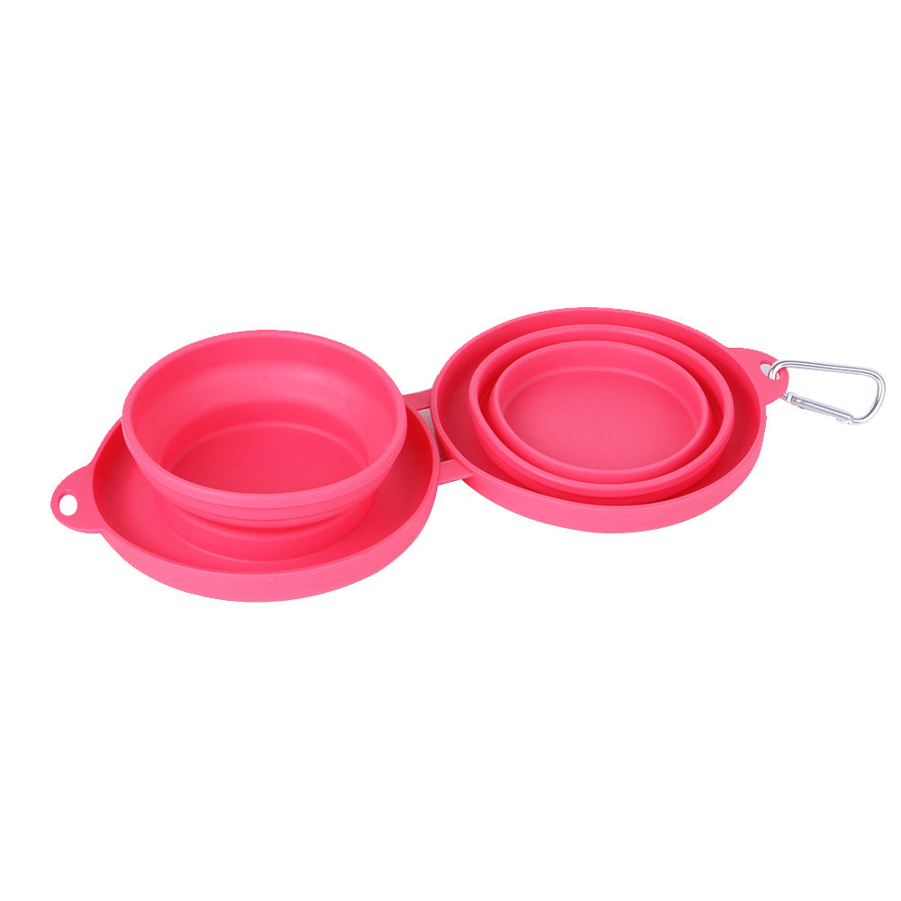 Foldable Silicone Double Pet Bowl by eprolo
