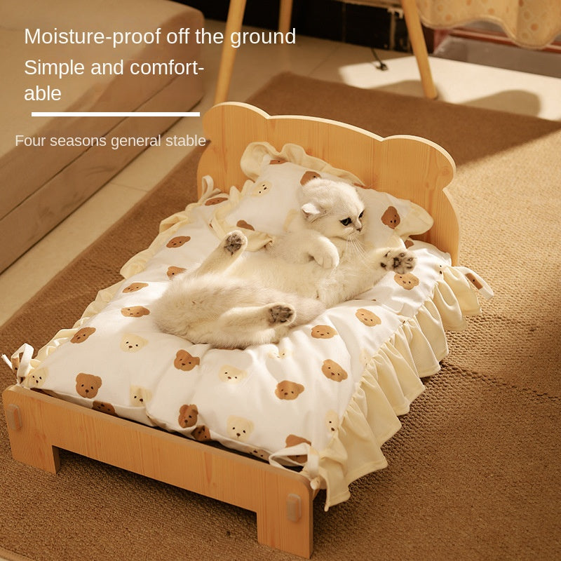 Universal Solid Wood Pet Bed by eprolo