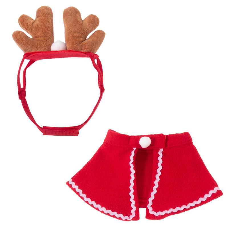 Christmas Cloak with Scarf and Hat