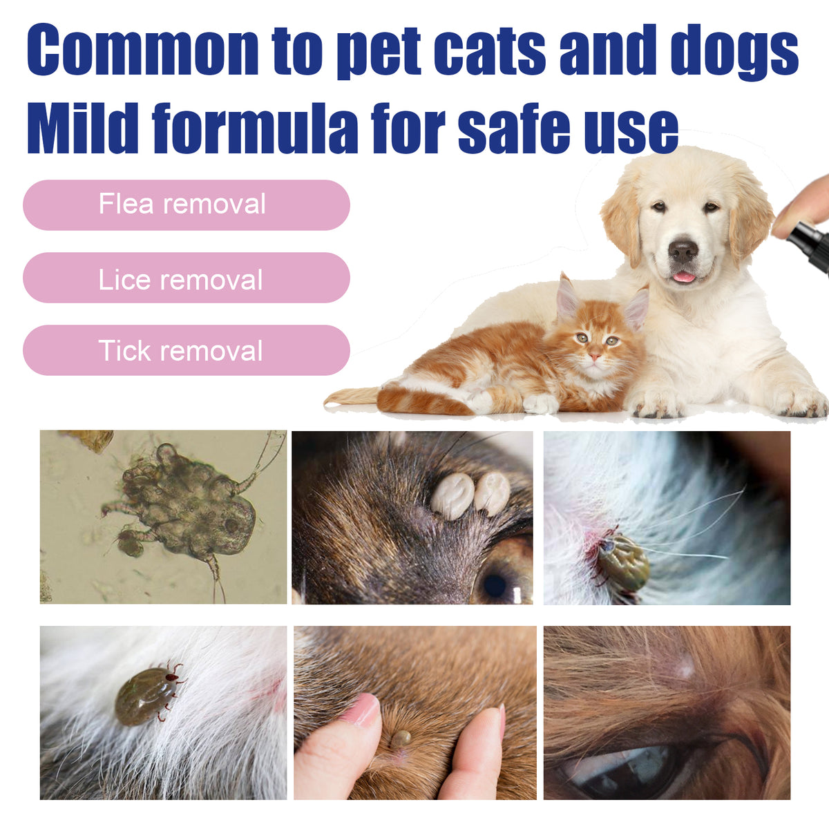Flea & Tick Anti-Itch Spray for Cats & Dogs by eprolo