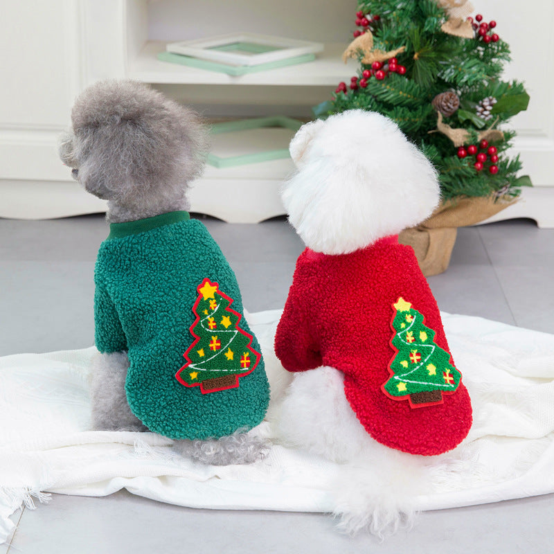 Christmas Tree Sweater for Small Dogs