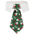 British-Style Christmas Necktie Collar for Dogs