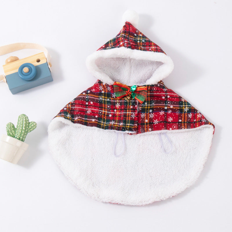 Christmas Cloak with Scarf and Hat
