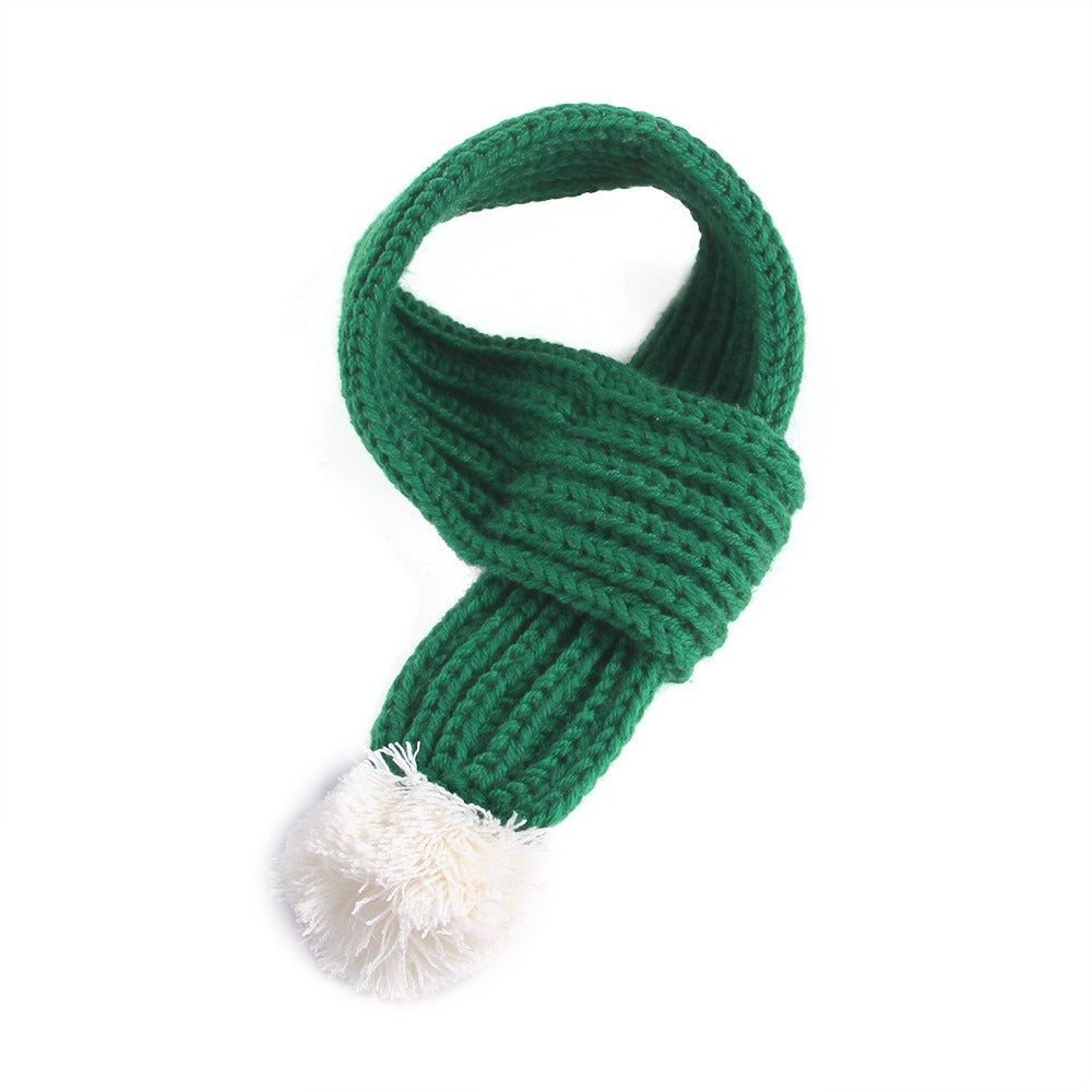 Knitted Christmas Scarf for Small Dogs & Cats