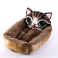 Warm enclosed 3D cartoon pet house for dogs and cats