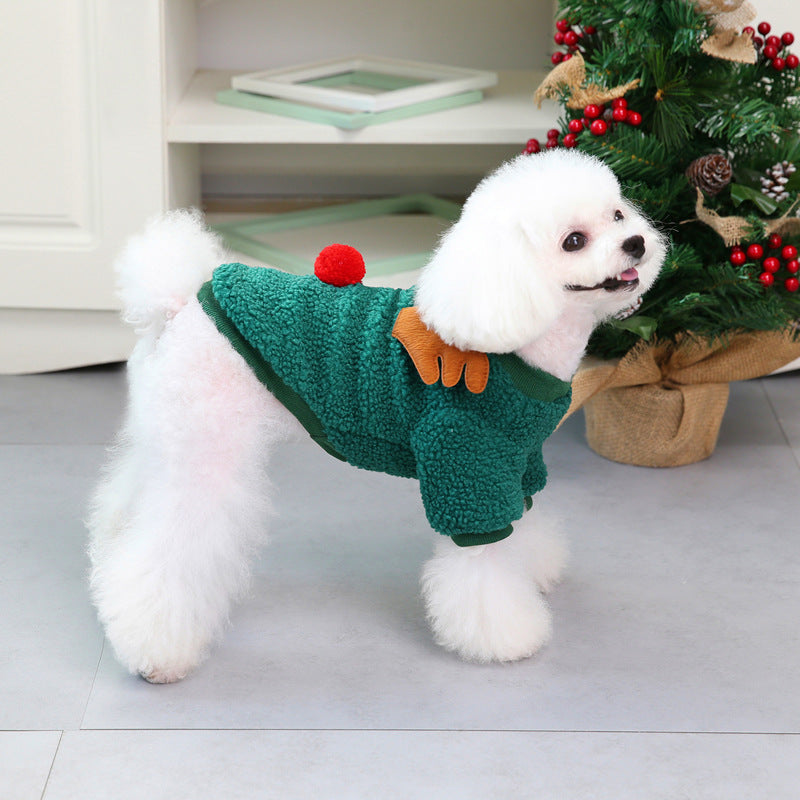 Christmas Tree Sweater for Small Dogs