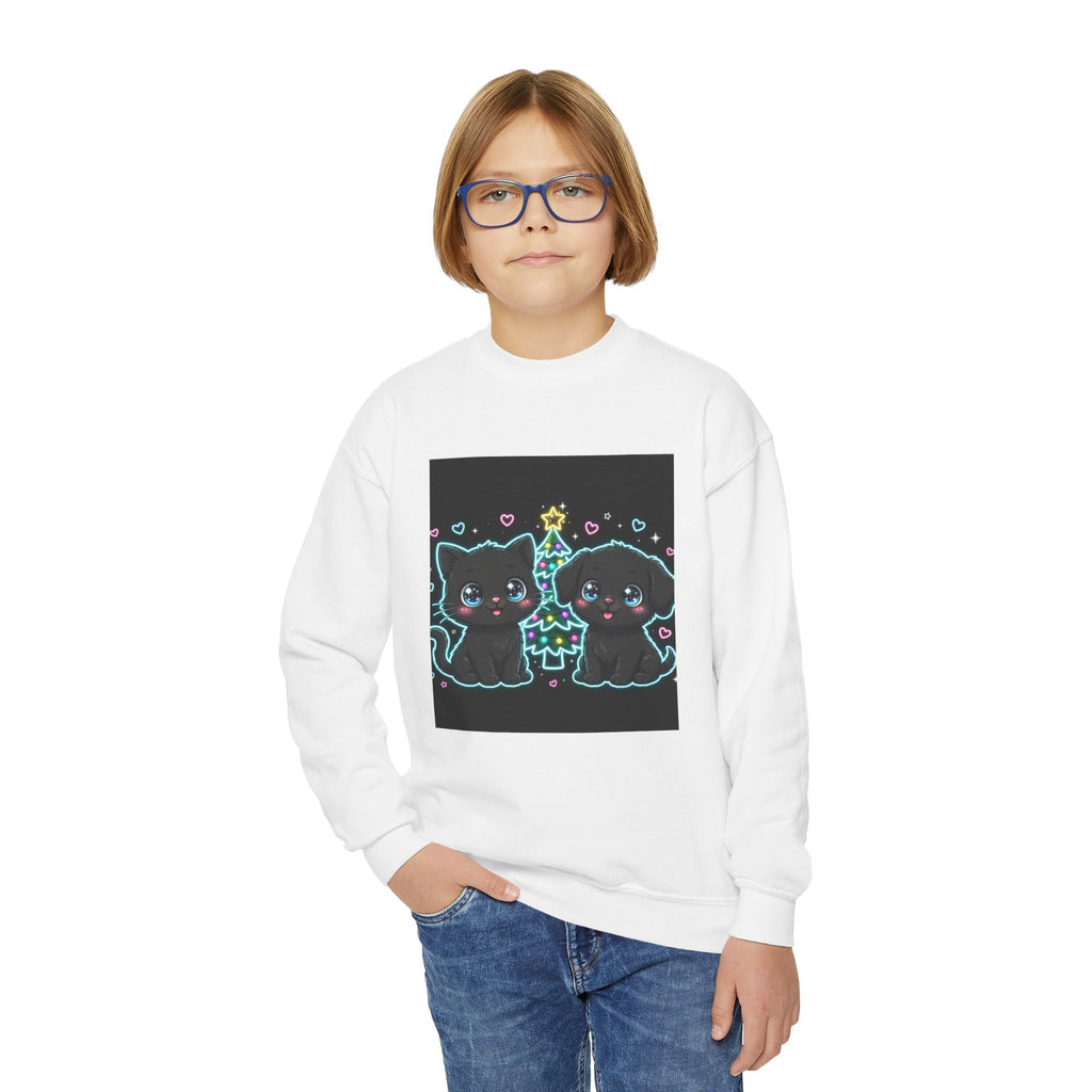 Youth Christmas Tree Pets Sweatshirt