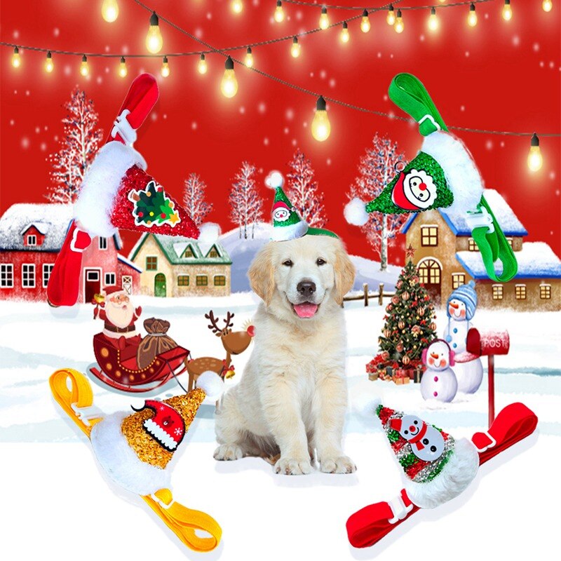 Christmas Cone Party Hat for Pets