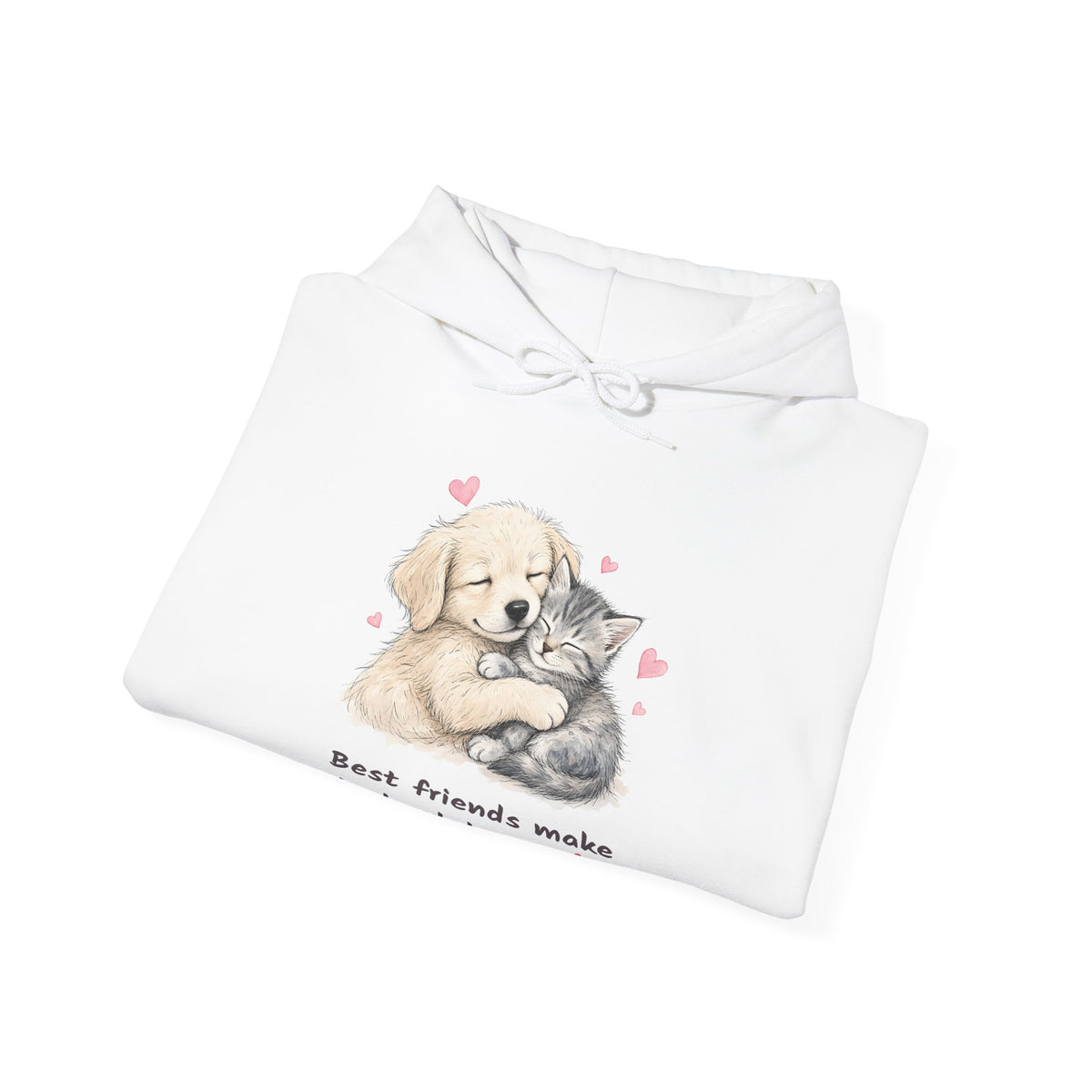 Best Friends Make the Hard Days Softer Pullover Hoodie | Spoiled Pet Luxe