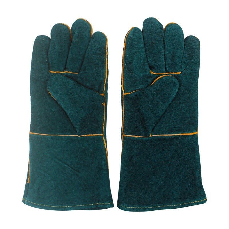 Bite-resistant protective gloves for reptile handling