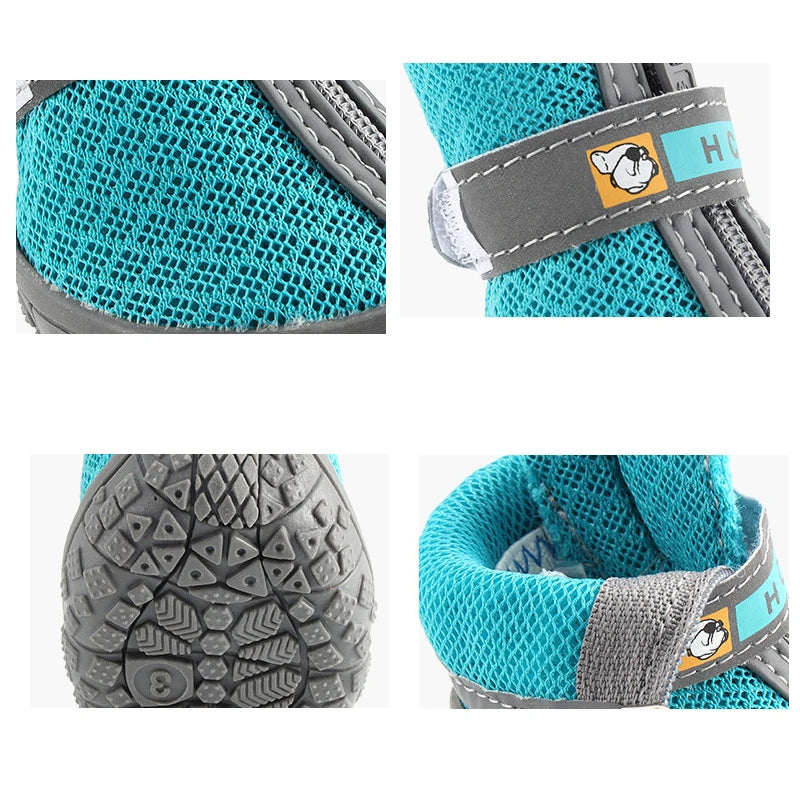 Breathable non-slip shoes for small and medium dogs