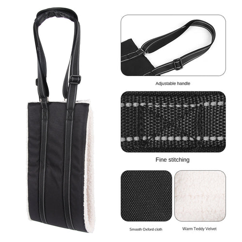 Adjustable dog leash with assistance strap for supported walking
