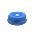Silicone dog lick bowl slow feeder by eprolo, blue with rolling-ball center