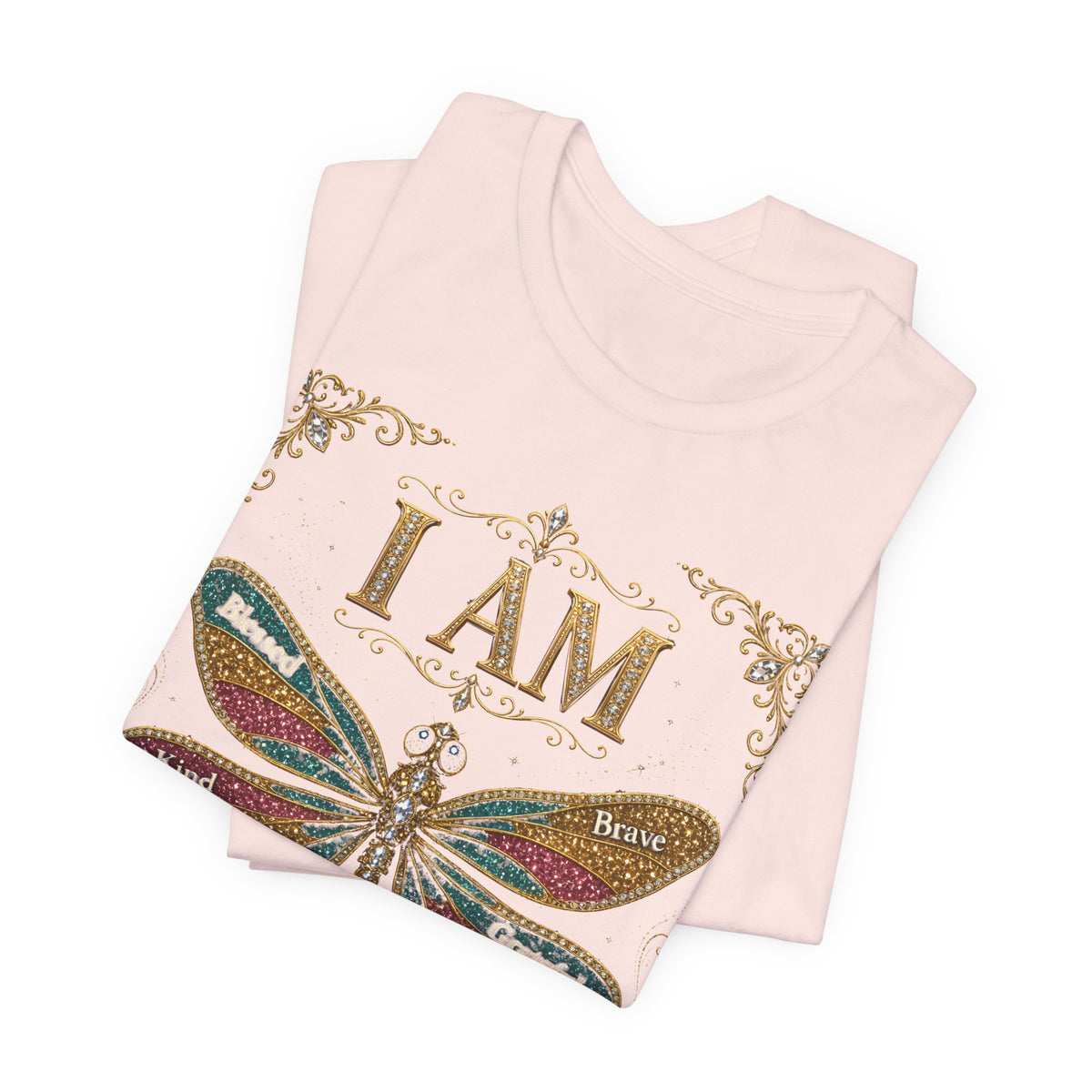 I AM Rhinestone Dragonfly Tee | Spoiled Pet Luxe