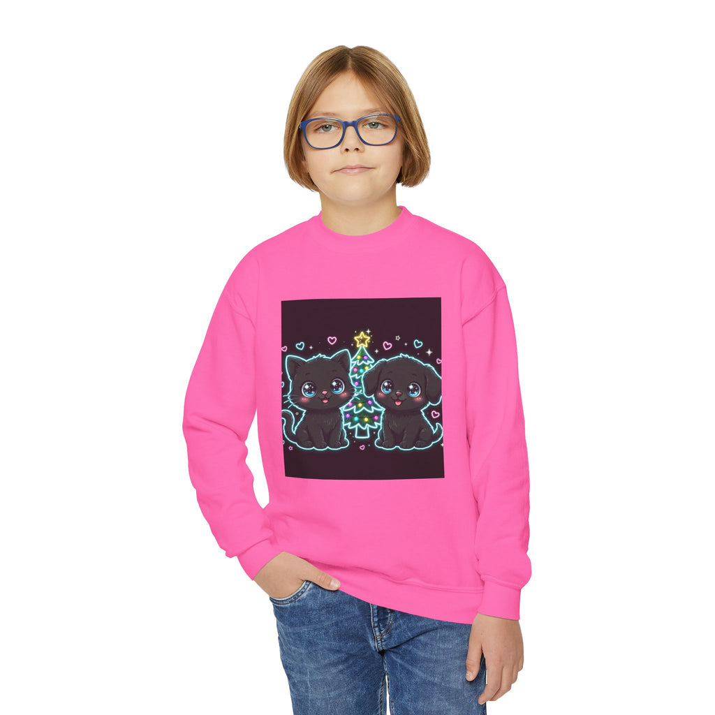 Youth Christmas Tree Pets Sweatshirt