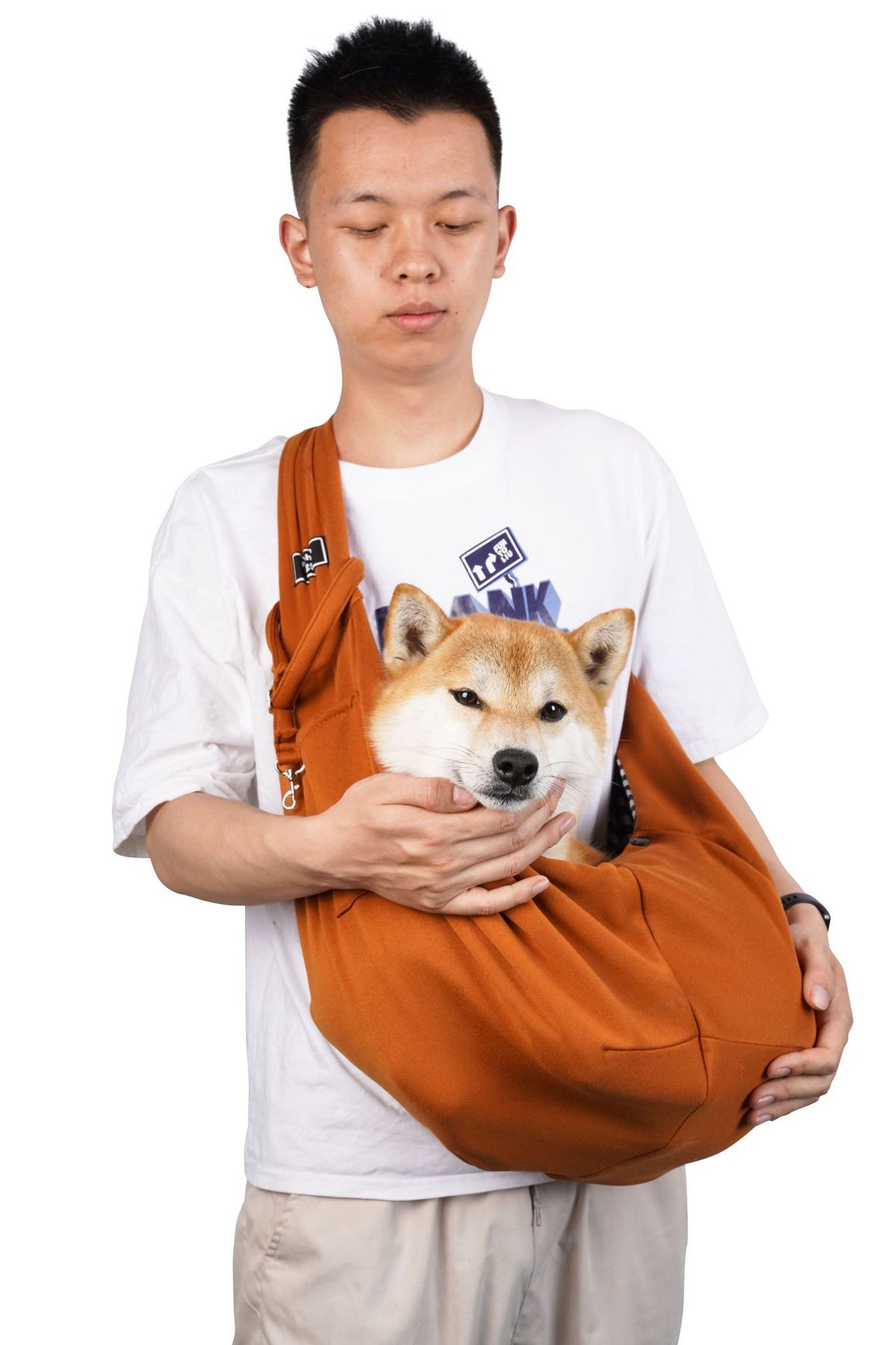 Breathable foldable carrier bag for small dogs and cats