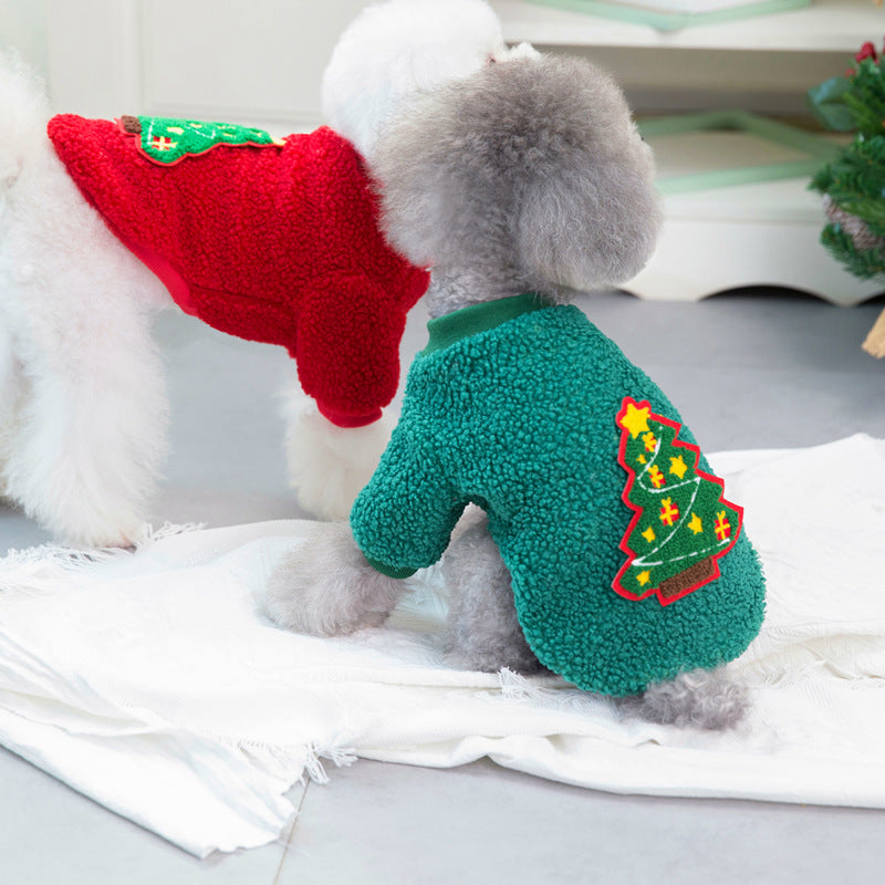 Christmas Tree Sweater for Small Dogs
