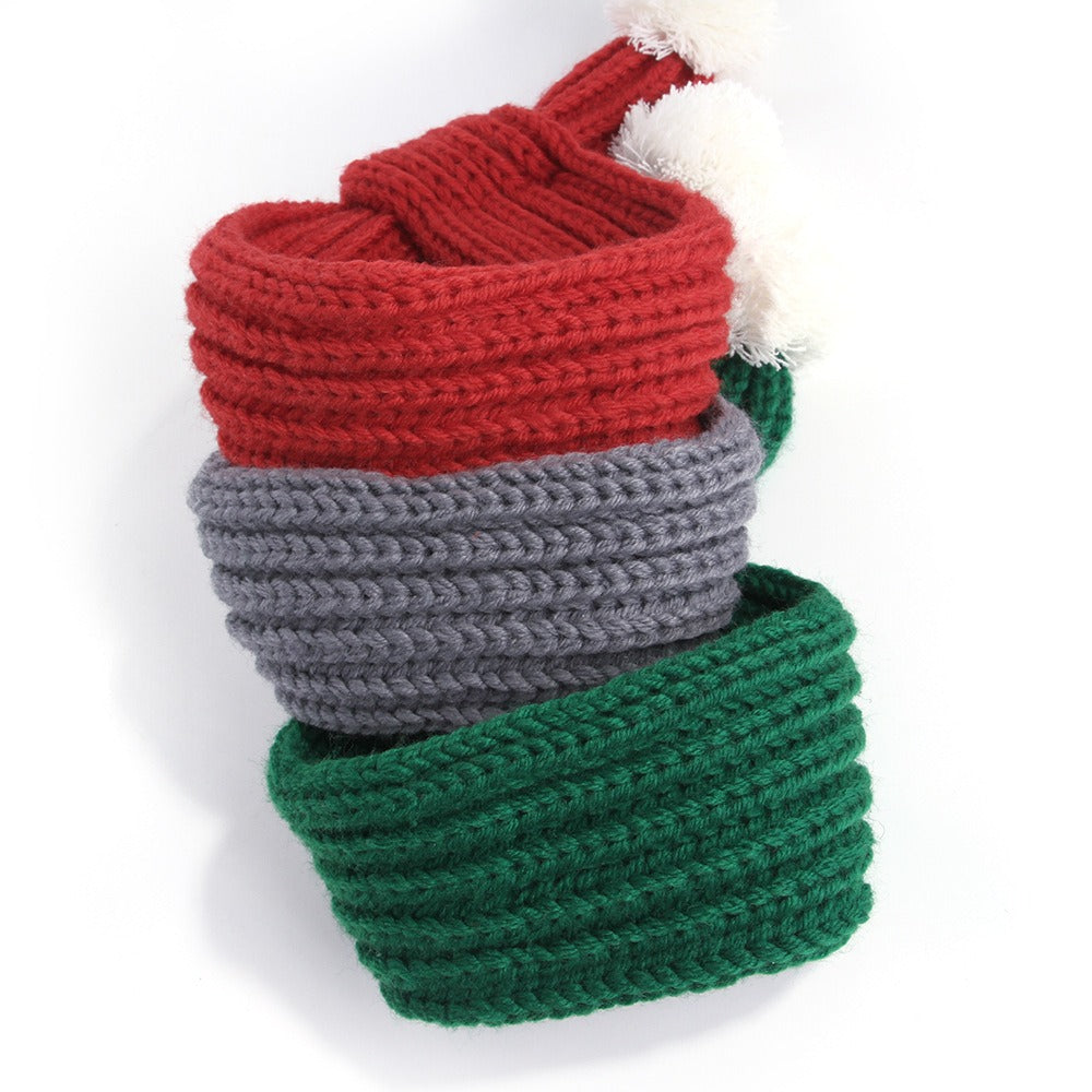 Knitted Christmas Scarf for Small Dogs & Cats