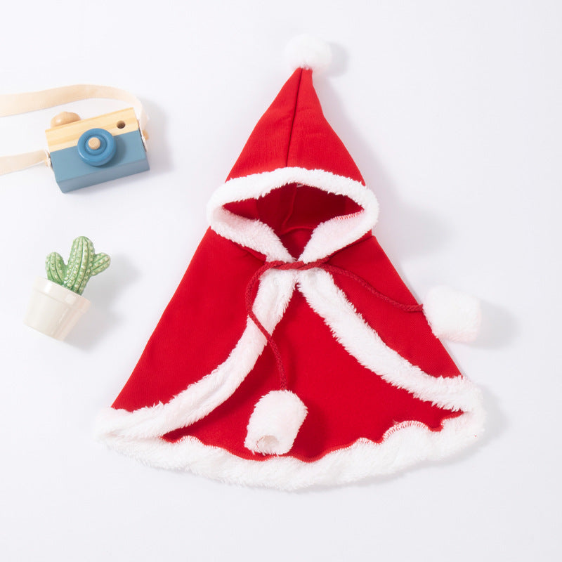 Christmas Cloak with Scarf and Hat
