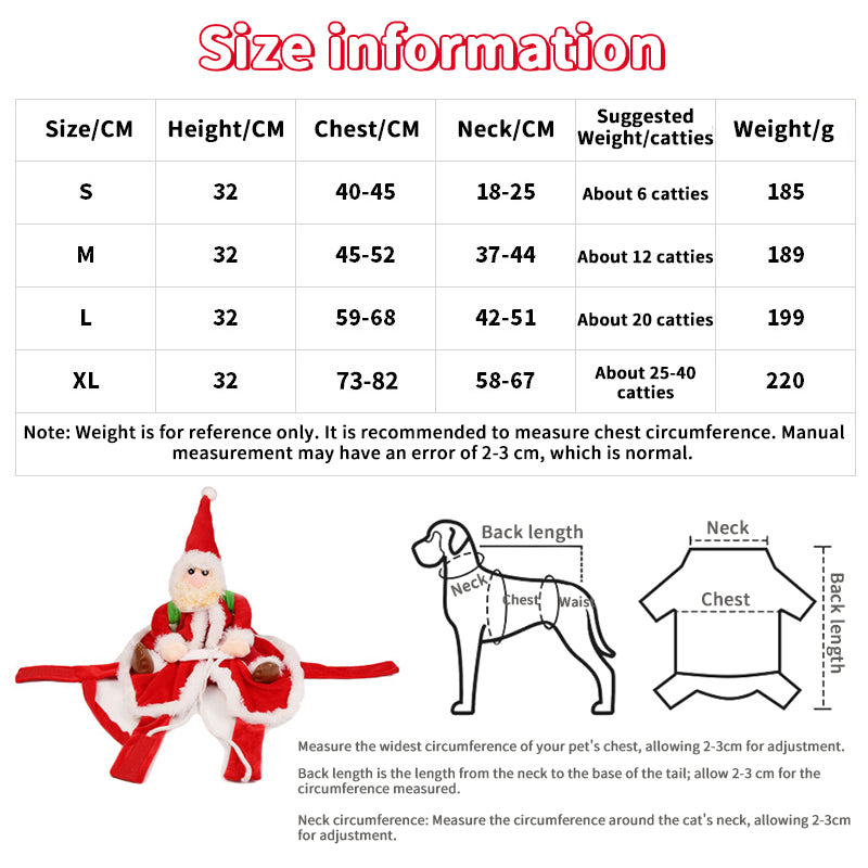 Santa Riding Dog Costume